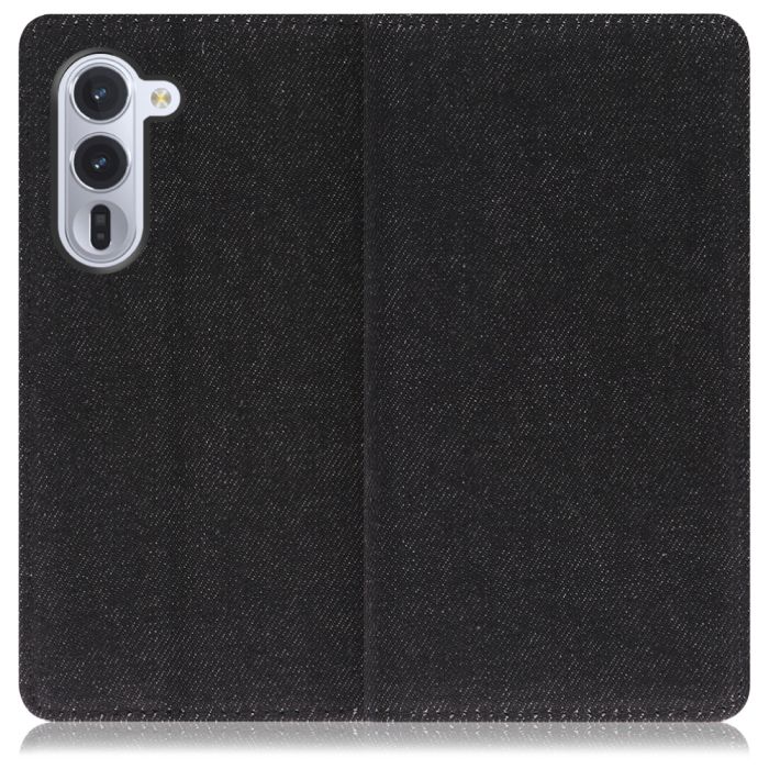 [ LOOF DENIM ] arrows Alpha F-51F M08 アルファ スマホケース ケース カバー 手帳型ケース カード収納 マグネット付き デニム ベルトなし [ arrows Alpha 用 ]