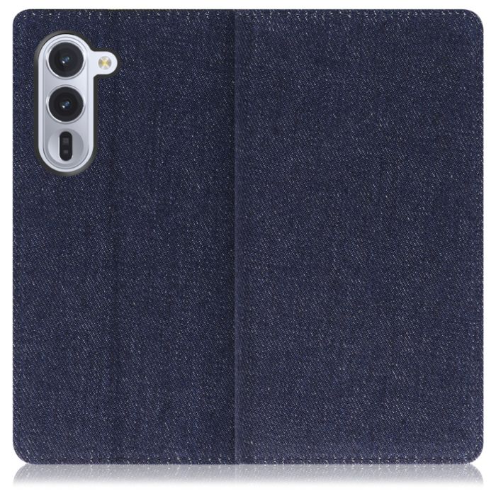 [ LOOF DENIM ] arrows Alpha F-51F M08 アルファ スマホケース ケース カバー 手帳型ケース カード収納 マグネット付き デニム ベルトなし [ arrows Alpha 用 ]