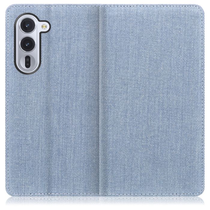 [ LOOF DENIM ] arrows Alpha F-51F M08 アルファ スマホケース ケース カバー 手帳型ケース カード収納 マグネット付き デニム ベルトなし [ arrows Alpha 用 ]