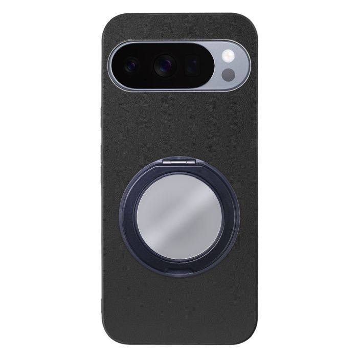 [ LOOF RING-SHELL (ミラー Ver.) ] Google Pixel 10 Pro XL Google Pixel10proxl ピクセル10プロXL スマホケース 背面 ケース カバー ミラー付きスマホリング スタンド 本革 レザー 落下防止  [ Google Pixel 10 Pro XL ]