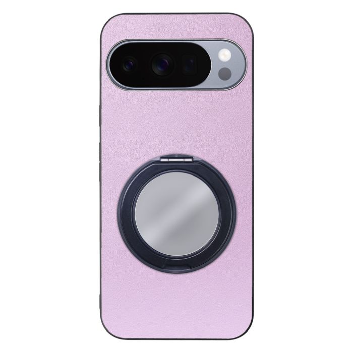 [ LOOF RING-SHELL (ミラー Ver.) ] Google Pixel 10 Pro XL Google Pixel10proxl ピクセル10プロXL スマホケース 背面 ケース カバー ミラー付きスマホリング スタンド 本革 レザー 落下防止  [ Google Pixel 10 Pro XL ]