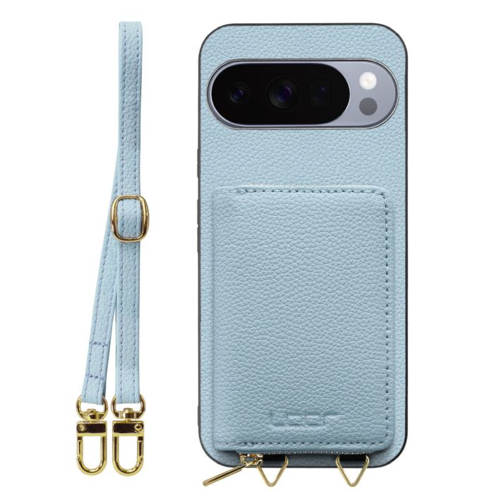 [ LOOF LUXURY-SHELL POUCH ] Google Pixel 10 Pro XL Google Pixel10proxl ピクセル10プロXL ケース ショルダー スマホショルダー 背面 収納 ポーチ付き カバー スマホケース ストラップ 本革 [ Google Pixel 10 Pro XL 用 ]