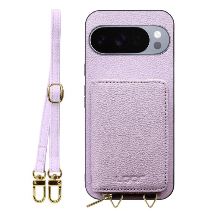 [ LOOF LUXURY-SHELL POUCH ] Google Pixel 10 Pro XL Google Pixel10proxl ピクセル10プロXL ケース ショルダー スマホショルダー 背面 収納 ポーチ付き カバー スマホケース ストラップ 本革 [ Google Pixel 10 Pro XL 用 ]