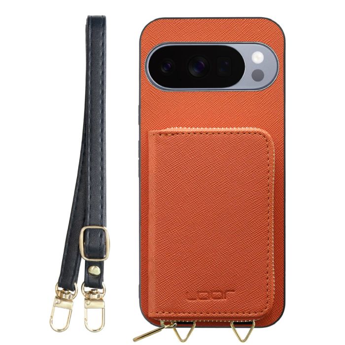 [ LOOF CASUAL-SHELL POUCH ] Google Pixel 10 Pro XL Google Pixel10proxl ピクセル10プロXL ケース ショルダー スマホショルダー 背面 収納 ポーチ付き カバー スマホケース ストラップ レザー [ Google Pixel 10 Pro XL ]