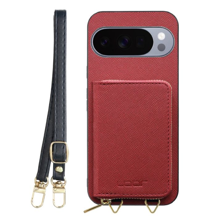 [ LOOF CASUAL-SHELL POUCH ] Google Pixel 10 Pro XL Google Pixel10proxl ピクセル10プロXL ケース ショルダー スマホショルダー 背面 収納 ポーチ付き カバー スマホケース ストラップ レザー [ Google Pixel 10 Pro XL ]