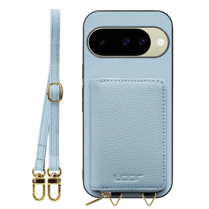 [ LOOF LUXURY-SHELL POUCH ] Google Pixel 10 / 10 Pro Google Pixel10 Pixel10pro ピクセル10 ピクセル10プロ ケース ショルダー スマホショルダー 背面 収納 ポーチ付き カバー スマホケース ストラップ 本革 [ Google Pixel 10 / 10 Pro 用 ]