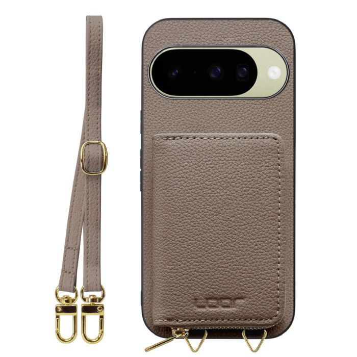 [ LOOF LUXURY-SHELL POUCH ] Google Pixel 10 / 10 Pro Google Pixel10 Pixel10pro ピクセル10 ピクセル10プロ ケース ショルダー スマホショルダー 背面 収納 ポーチ付き カバー スマホケース ストラップ 本革 [ Google Pixel 10 / 10 Pro 用 ]