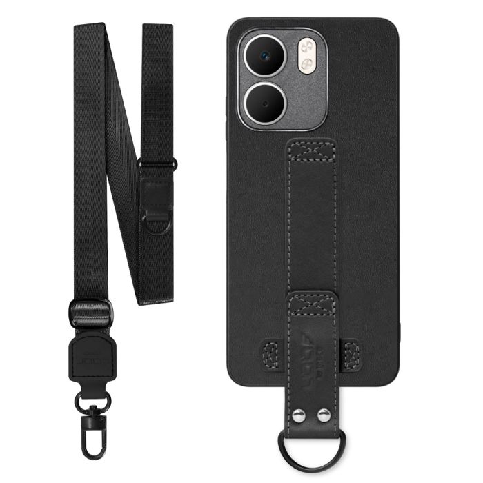 [ LOOF STRAP-SHELL (ロング+ Ver.) ] OPPO A5x オッポ スマホケース 背面 ケース カバー ハードケース ショルダーベルト  本革 [ OPPO A5x 用 ]