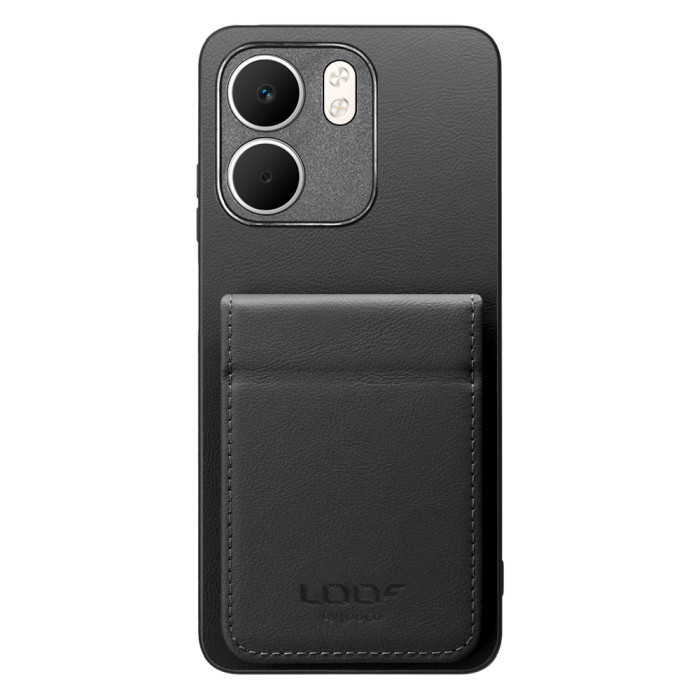 [ LOOF BASIC-SHELL SLIM CARD 2カード ] OPPO A5x オッポ ケース 背面 カード収納 カード入れ カードポケット カバー スマホケース 薄型 大容量 本革 [ OPPO A5x 用 ]