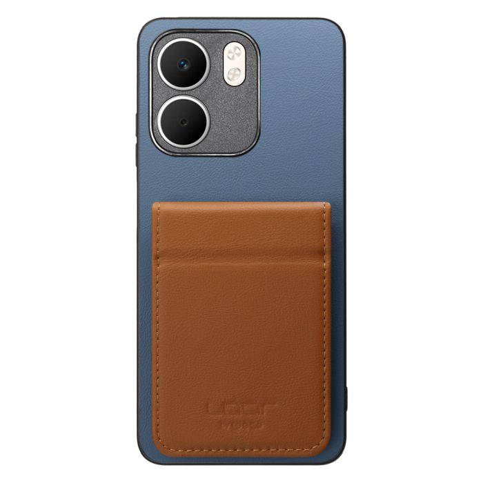 [ LOOF BASIC-SHELL SLIM CARD 2カード ] OPPO A5x オッポ ケース 背面 カード収納 カード入れ カードポケット カバー スマホケース 薄型 大容量 本革 [ OPPO A5x 用 ]