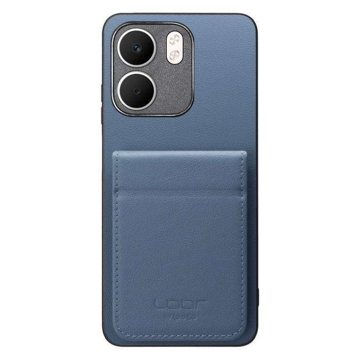 [ LOOF BASIC-SHELL SLIM CARD 2カード ] OPPO A5x オッポ ケース 背面 カード収納 カード入れ カードポケット カバー スマホケース 薄型 大容量 本革 [ OPPO A5x 用 ]