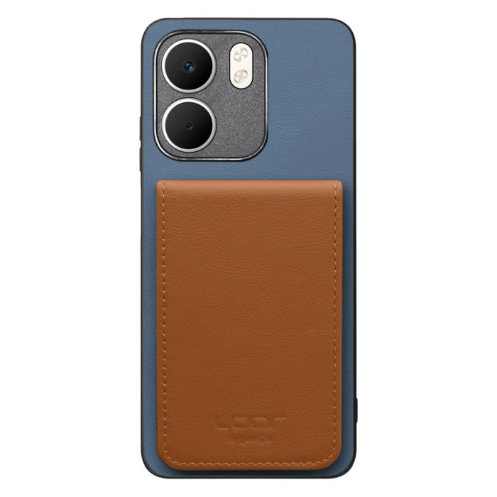 [ LOOF BASIC-SHELL SLIM CARD 4カード ] OPPO A5x オッポ ケース 背面 カード収納 カード入れ カードポケット カバー スマホケース 薄型 大容量 本革 [ OPPO A5x 用 ]