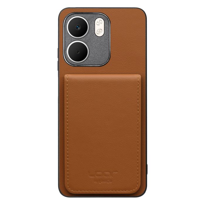 [ LOOF BASIC-SHELL SLIM CARD 4カード ] OPPO A5x オッポ ケース 背面 カード収納 カード入れ カードポケット カバー スマホケース 薄型 大容量 本革 [ OPPO A5x 用 ]