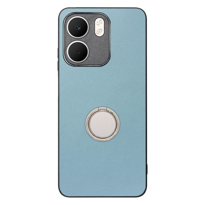 [ LOOF RING-SHELL (シンプル Ver.) ] OPPO A5x オッポ スマホケース 背面 ケース カバー ハードケース スマホリング リング付き 本革 ストラップホール [ OPPO A5x 用 ]