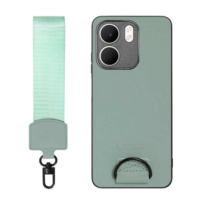 [ LOOF STRAP-SHELL (ショートVer.) ] OPPO A5x オッポ スマホケース 背面 ケース カバー ハードケース ハンドストラップ  本革 [ OPPO A5x ]