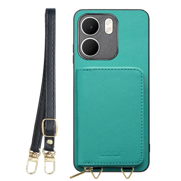 [ LOOF CASUAL-SHELL POUCH ] OPPO A5x オッポ ケース ショルダー スマホショルダー 背面 収納 ポーチ付き カバー スマホケース ストラップ レザー [ OPPO A5x 用 ]