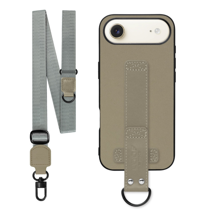 [ LOOF STRAP-SHELL (ロング+ Ver.) ] iPhone Air iPhone Air アイフォン エア iPhoneAir スマホケース 背面 ケース カバー ハードケース ショルダーベルト  本革 [ iPhone Air 用 ]