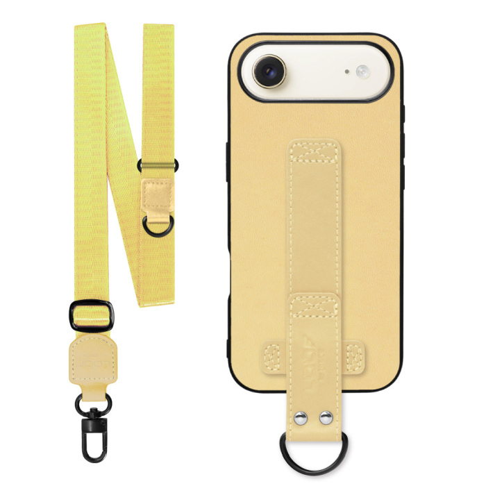 [ LOOF STRAP-SHELL (ロング+ Ver.) ] iPhone Air iPhone Air アイフォン エア iPhoneAir スマホケース 背面 ケース カバー ハードケース ショルダーベルト  本革 [ iPhone Air 用 ]