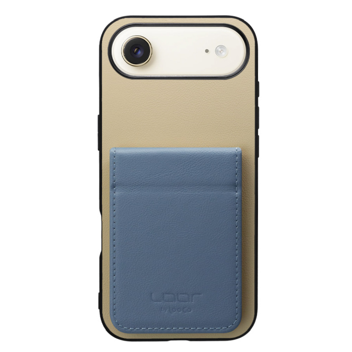 [ LOOF BASIC-SHELL SLIM CARD 2カード ] iPhone Air iPhone Air アイフォン エア iPhoneAir ケース 背面 カード収納 カード入れ カードポケット カバー スマホケース 薄型 大容量 本革 [ iPhone Air 用 ]