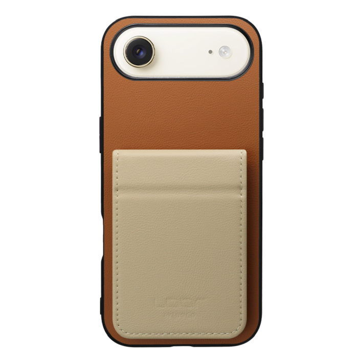 [ LOOF BASIC-SHELL SLIM CARD 2カード ] iPhone Air iPhone Air アイフォン エア iPhoneAir ケース 背面 カード収納 カード入れ カードポケット カバー スマホケース 薄型 大容量 本革 [ iPhone Air 用 ]