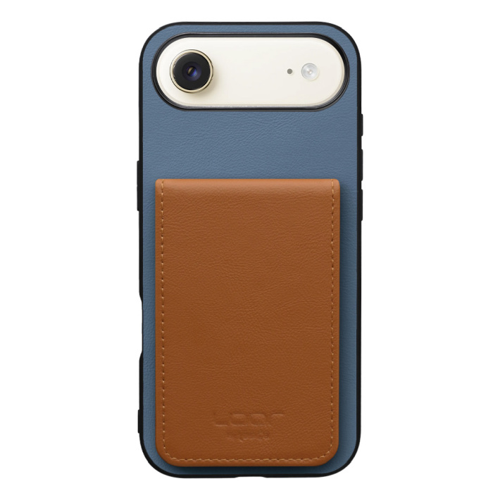 [ LOOF BASIC-SHELL SLIM CARD 4カード ] iPhone Air iPhone Air アイフォン エア iPhoneAir ケース 背面 カード収納 カード入れ カードポケット カバー スマホケース 薄型 大容量 本革 [ iPhone Air 用 ]