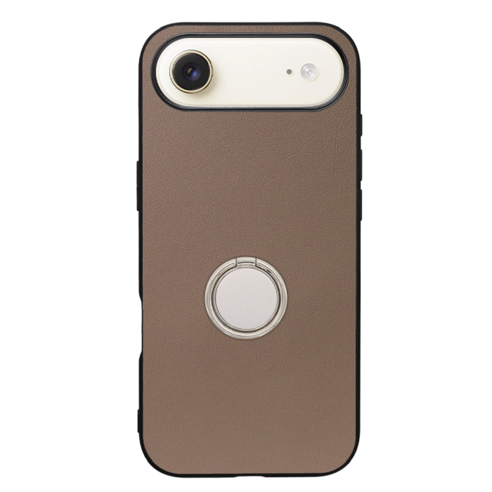 [ LOOF RING-SHELL (シンプル Ver.) ] iPhone Air iPhone Air アイフォン エア iPhoneAir スマホケース 背面 ケース カバー ハードケース スマホリング リング付き 本革 ストラップホール [ iPhone Air 用 ]