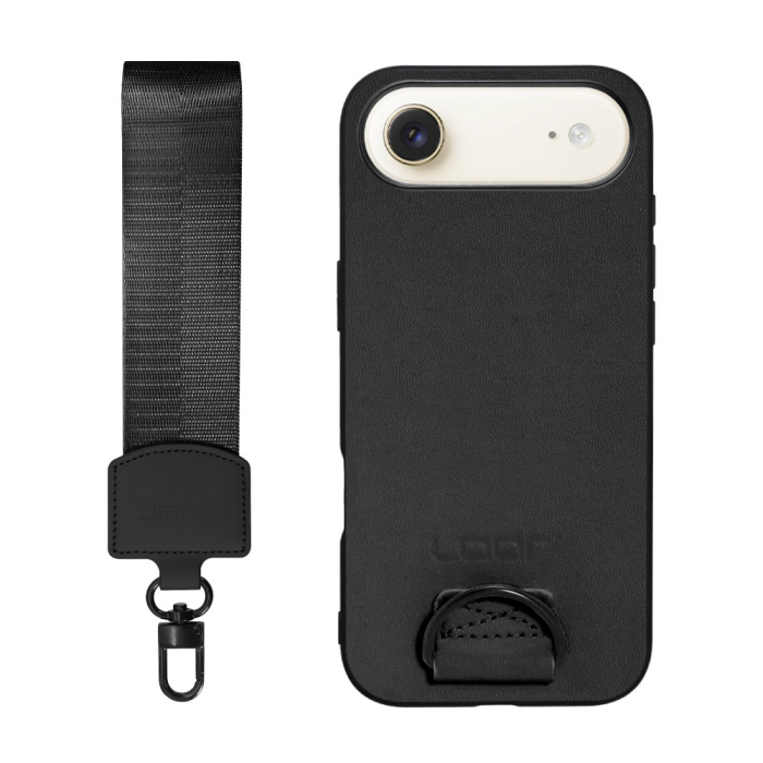 [ LOOF STRAP-SHELL (ショートVer.) ] iPhone Air iPhone Air アイフォン エア iPhoneAir スマホケース 背面 ケース カバー ハードケース ハンドストラップ  本革 [ iPhone Air 用 ]