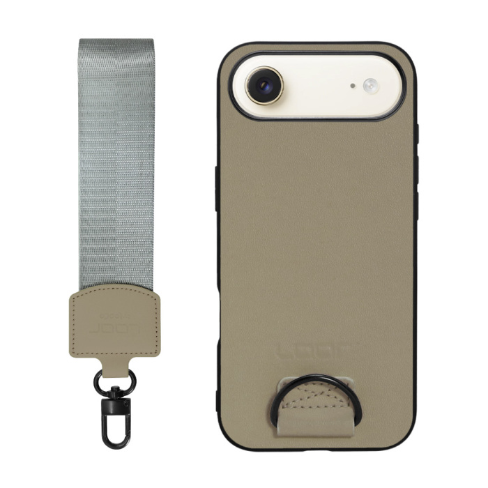 [ LOOF STRAP-SHELL (ショートVer.) ] iPhone Air iPhone Air アイフォン エア iPhoneAir スマホケース 背面 ケース カバー ハードケース ハンドストラップ  本革 [ iPhone Air 用 ]