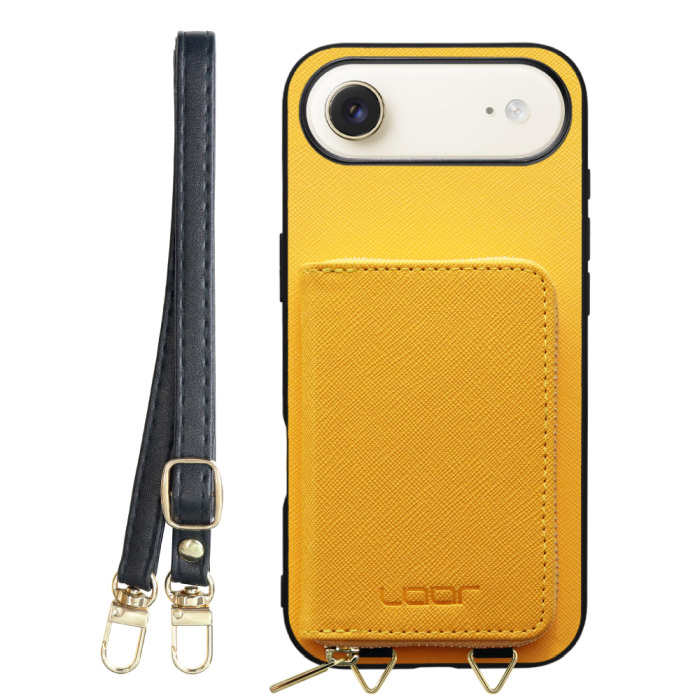 [ LOOF CASUAL-SHELL POUCH ] iPhone Air iPhone Air アイフォン エア iPhoneAir ケース ショルダー スマホショルダー 背面 収納 ポーチ付き カバー スマホケース ストラップ レザー [ iPhone Air 用 ]
