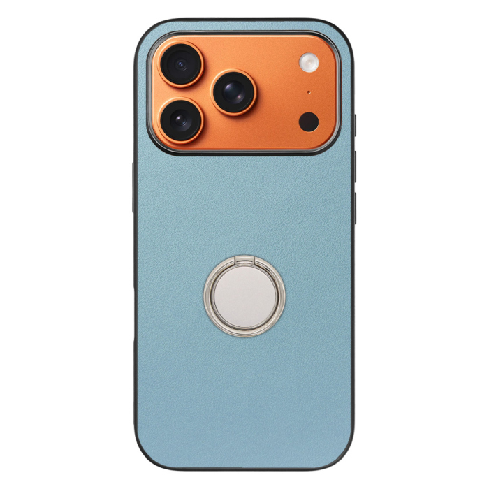 [ LOOF RING-SHELL (シンプル Ver.) ] iPhone 17 Pro iPhone17 Pro アイフォン17 プロ スマホケース 背面 ケース カバー ハードケース スマホリング リング付き 本革 ストラップホール [ iPhone 17 Pro 用 ]