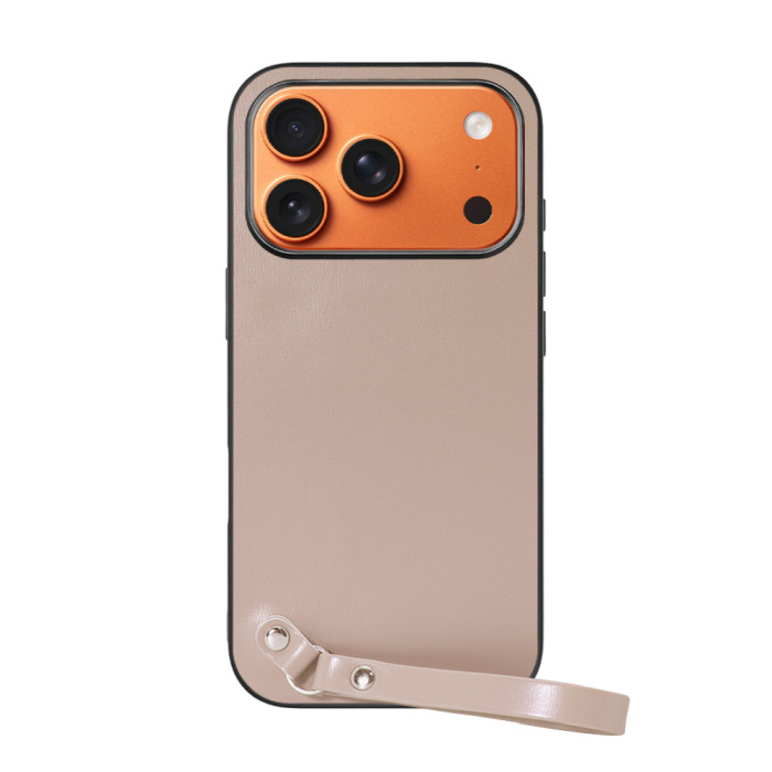 [ LOOF MACARON-SHELL ] iPhone 17 Pro iPhone17 Pro アイフォン17 プロ スマホケース 背面 ケース カバー ハードケース ストラップ付き 本革 ストラップホール [ iPhone 17 Pro 用 ]