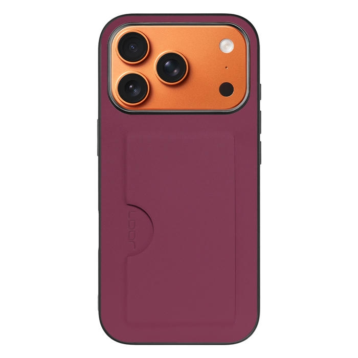 [ LOOF SKIN SLIM-SLOT ] iPhone 17 Pro iPhone17 Pro アイフォン17 プロ スマホケース 背面 ケース カバー ハードケース カード収納 PUレザー ストラップホール [ iPhone 17 Pro ]