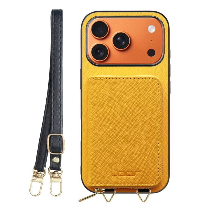 [ LOOF CASUAL-SHELL POUCH ] iPhone 17 Pro iPhone17 Pro アイフォン17 プロ ケース ショルダー スマホショルダー 背面 収納 ポーチ付き カバー スマホケース ストラップ レザー [ iPhone 17 Pro 用 ]