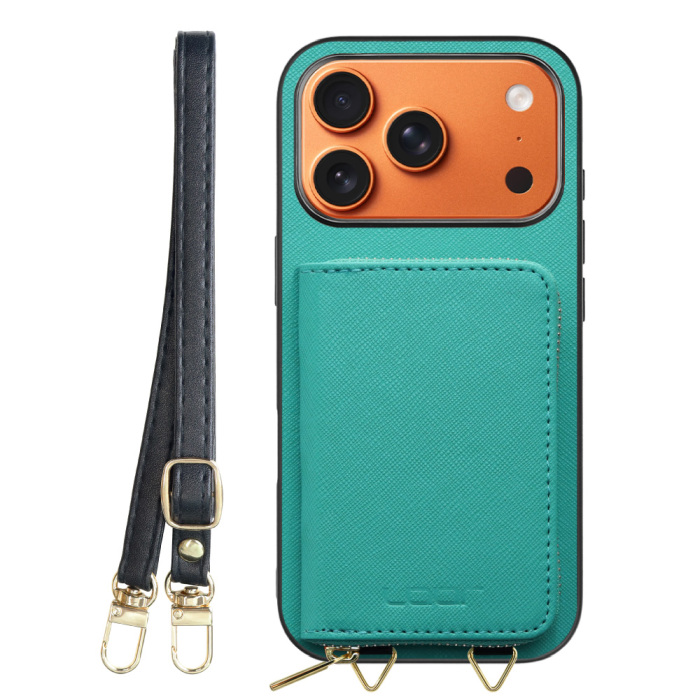 [ LOOF CASUAL-SHELL POUCH ] iPhone 17 Pro iPhone17 Pro アイフォン17 プロ ケース ショルダー スマホショルダー 背面 収納 ポーチ付き カバー スマホケース ストラップ レザー [ iPhone 17 Pro 用 ]
