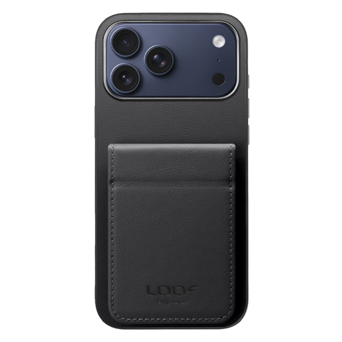 [ LOOF BASIC-SHELL SLIM CARD 2カード ] iPhone 17 Pro Max iPhone17 Pro Max アイフォン17 プロ マックス ケース 背面 カード収納 カード入れ カードポケット カバー スマホケース 薄型 大容量 本革 [ iPhone 17 Pro Max 用 ]