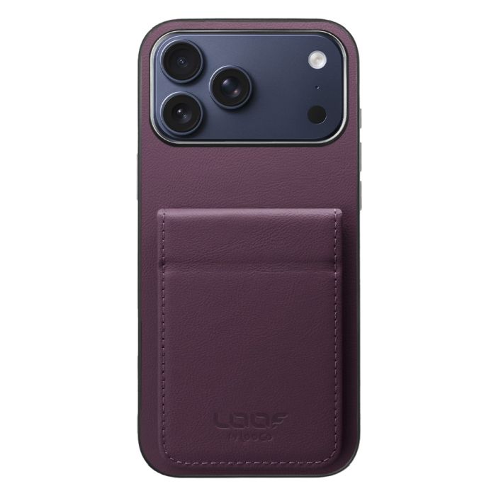 [ LOOF BASIC-SHELL SLIM CARD 2カード ] iPhone 17 Pro Max iPhone17 Pro Max アイフォン17 プロ マックス ケース 背面 カード収納 カード入れ カードポケット カバー スマホケース 薄型 大容量 本革 [ iPhone 17 Pro Max ]