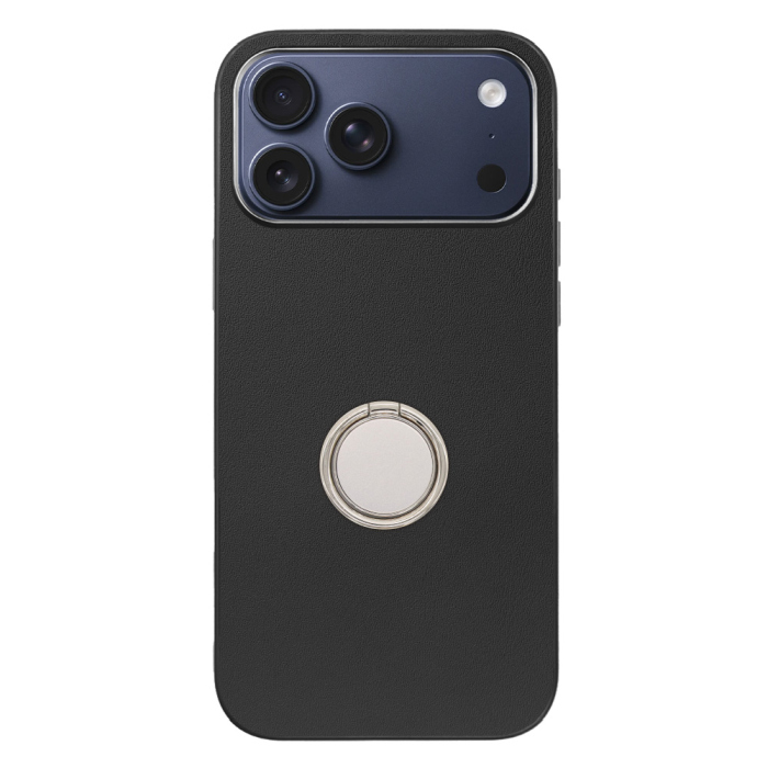 [ LOOF RING-SHELL (シンプル Ver.) ] iPhone 17 Pro Max iPhone17 Pro Max アイフォン17 プロ マックス スマホケース 背面 ケース カバー ハードケース スマホリング リング付き 本革 ストラップホール [ iPhone 17 Pro Max 用 ]