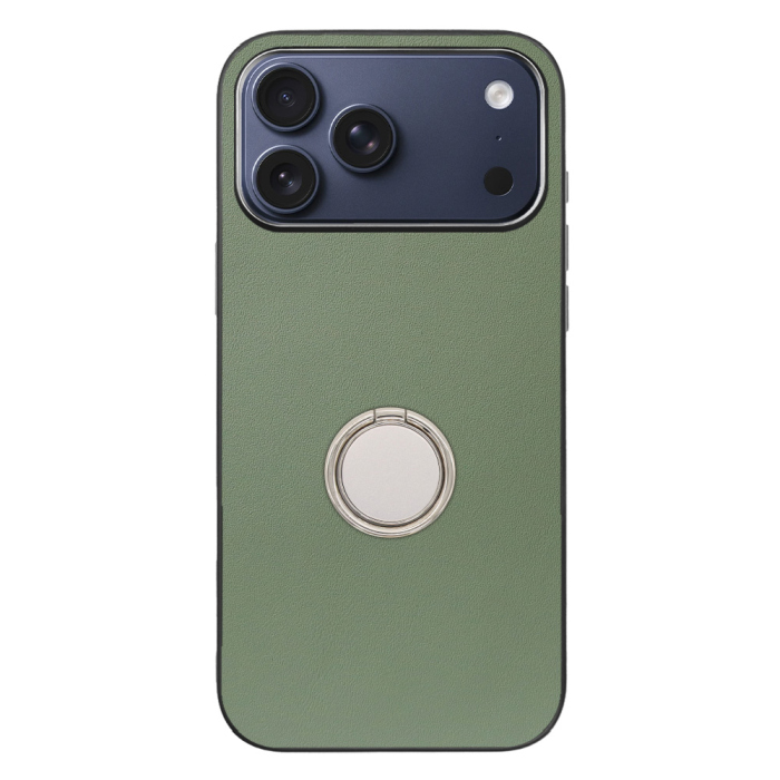 [ LOOF RING-SHELL (シンプル Ver.) ] iPhone 17 Pro Max iPhone17 Pro Max アイフォン17 プロ マックス スマホケース 背面 ケース カバー ハードケース スマホリング リング付き 本革 ストラップホール [ iPhone 17 Pro Max 用 ]