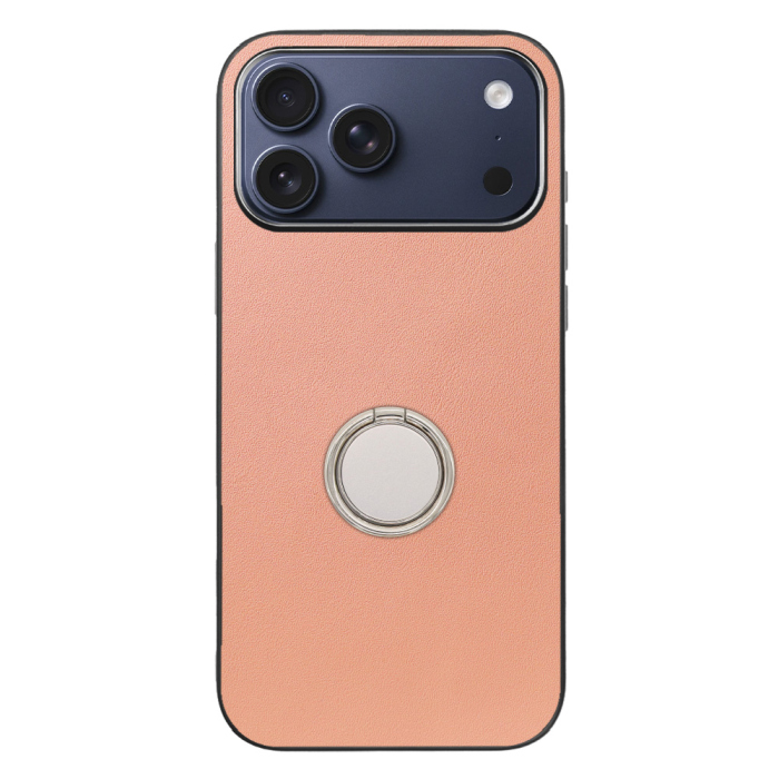 [ LOOF RING-SHELL (シンプル Ver.) ] iPhone 17 Pro Max iPhone17 Pro Max アイフォン17 プロ マックス スマホケース 背面 ケース カバー ハードケース スマホリング リング付き 本革 ストラップホール [ iPhone 17 Pro Max 用 ]
