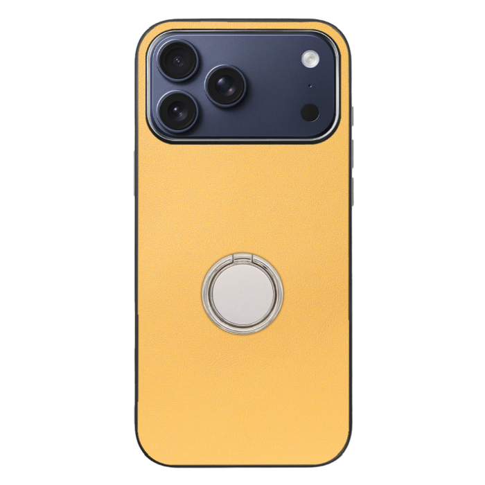 [ LOOF RING-SHELL (シンプル Ver.) ] iPhone 17 Pro Max iPhone17 Pro Max アイフォン17 プロ マックス スマホケース 背面 ケース カバー ハードケース スマホリング リング付き 本革 ストラップホール [ iPhone 17 Pro Max 用 ]