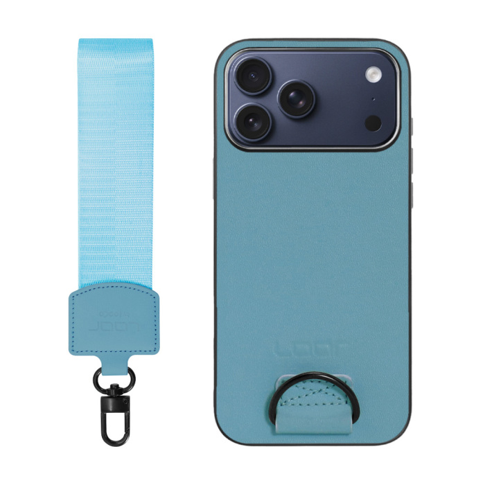 [ LOOF STRAP-SHELL (ショートVer.) ] iPhone 17 Pro Max iPhone17 Pro Max アイフォン17 プロ マックス スマホケース 背面 ケース カバー ハードケース ハンドストラップ  本革 [ iPhone 17 Pro Max 用 ]