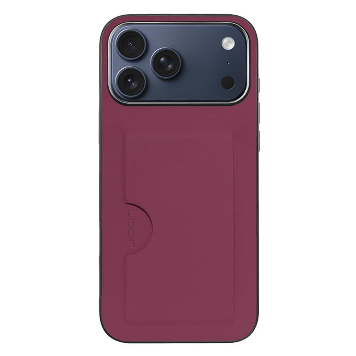 [ LOOF SKIN SLIM-SLOT ] iPhone 17 Pro Max iPhone17 Pro Max アイフォン17 プロ マックス スマホケース 背面 ケース カバー ハードケース カード収納 PUレザー ストラップホール [ iPhone 17 Pro Max ]