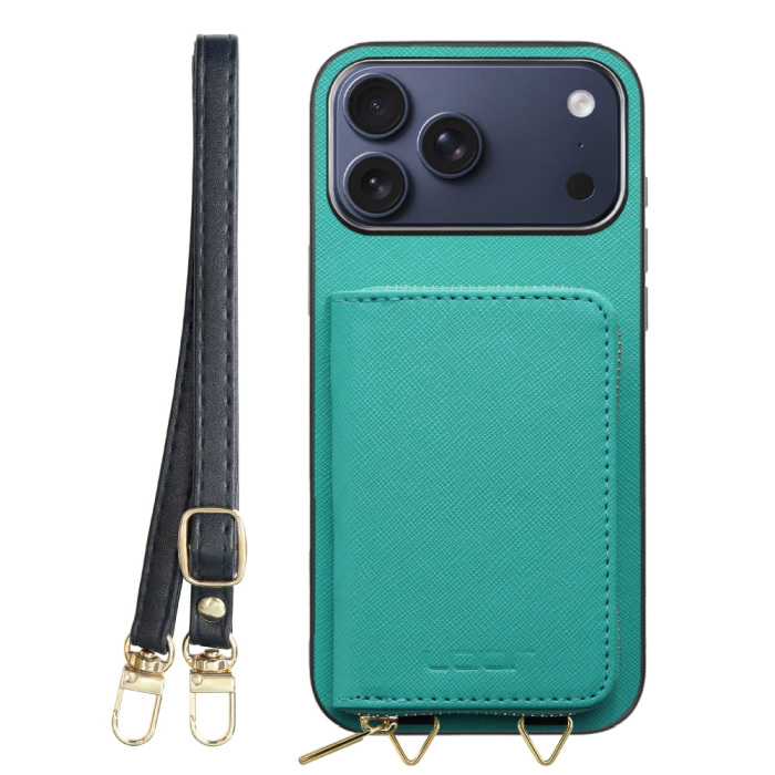 [ LOOF CASUAL-SHELL POUCH ] iPhone 17 Pro Max iPhone17 Pro Max アイフォン17 プロ マックス ケース ショルダー スマホショルダー 背面 収納 ポーチ付き カバー スマホケース ストラップ レザー [ iPhone 17 Pro Max 用 ]