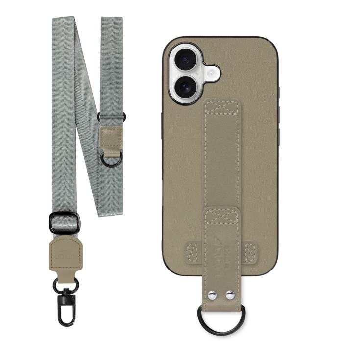 [ LOOF STRAP-SHELL (ロング+ Ver.) ] iPhone 17 iPhone17 アイフォン17 iPhone 17 アイフォン 17 スマホケース 背面 ケース カバー ハードケース ショルダーベルト  本革 [ iPhone 17 用 ]