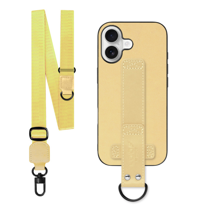 [ LOOF STRAP-SHELL (ロング+ Ver.) ] iPhone 17 iPhone17 アイフォン17 iPhone 17 アイフォン 17 スマホケース 背面 ケース カバー ハードケース ショルダーベルト  本革 [ iPhone 17 用 ]