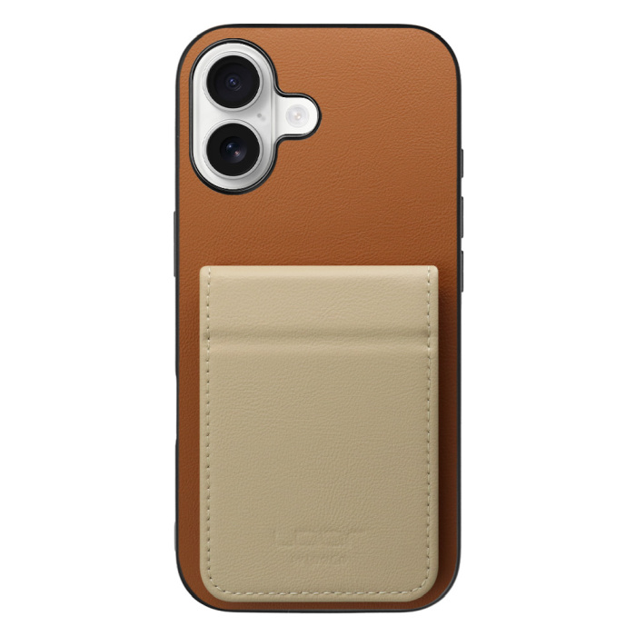 [ LOOF BASIC-SHELL SLIM CARD 2カード ] iPhone 17 iPhone17 アイフォン17 iPhone 17 アイフォン 17 ケース 背面 カード収納 カード入れ カードポケット カバー スマホケース 薄型 大容量 本革 [ iPhone 17 用 ]