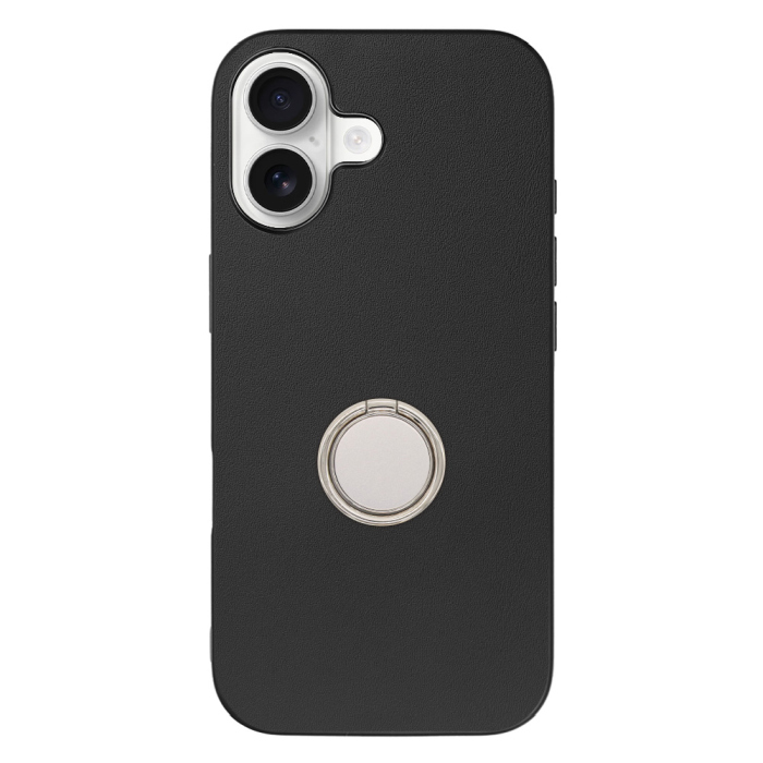 [ LOOF RING-SHELL (シンプル Ver.) ] iPhone 17 iPhone17 アイフォン17 iPhone 17 アイフォン 17 スマホケース 背面 ケース カバー ハードケース スマホリング リング付き 本革 ストラップホール [ iPhone 17 用 ]