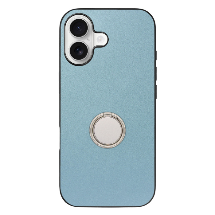 [ LOOF RING-SHELL (シンプル Ver.) ] iPhone 17 iPhone17 アイフォン17 iPhone 17 アイフォン 17 スマホケース 背面 ケース カバー ハードケース スマホリング リング付き 本革 ストラップホール [ iPhone 17 用 ]