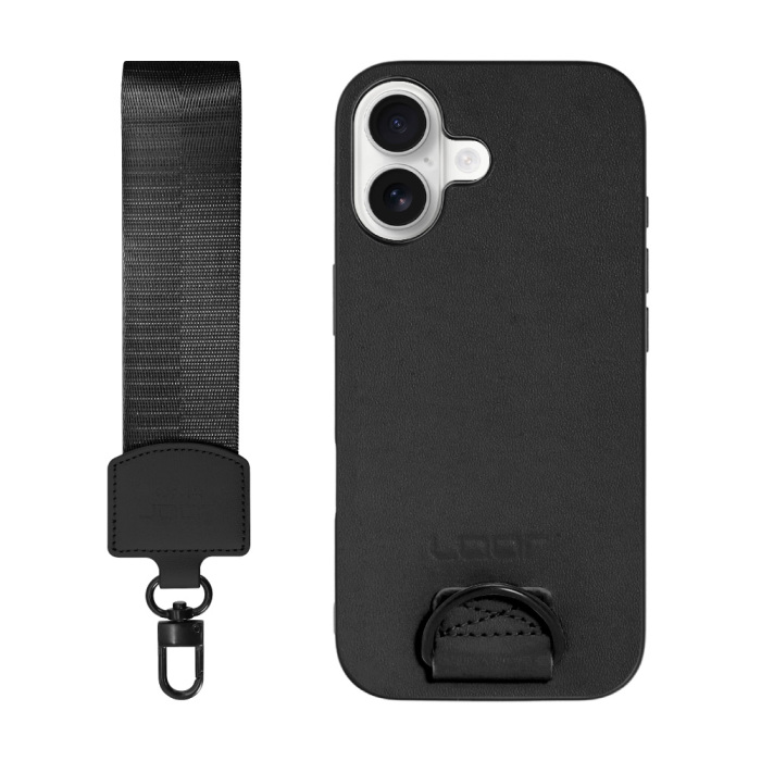 [ LOOF STRAP-SHELL (ショートVer.) ] iPhone 17 iPhone17 アイフォン17 iPhone 17 アイフォン 17 スマホケース 背面 ケース カバー ハードケース ハンドストラップ  本革 [ iPhone 17 用 ]