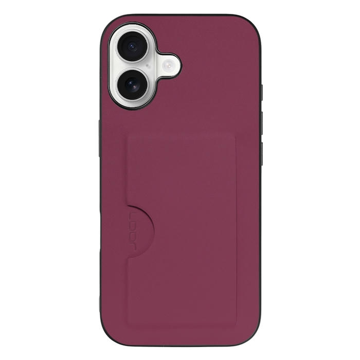 [ LOOF SKIN SLIM-SLOT ] iPhone 17 iPhone17 アイフォン17 iPhone 17 アイフォン 17 スマホケース 背面 ケース カバー ハードケース カード収納 PUレザー ストラップホール [ iPhone 17 ]
